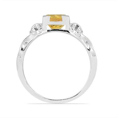 BUY NATURAL CITRINE GEMSTONE RING IN 925 SILVER